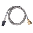 thumbnail image 3 of Adaptador de recarga de soda, conector de tanque de llenado de cartucho de cilindro de CO2 con manguera de 60 pulgadas, manguera de acero inoxidable CGA320, 3 of 14