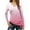 Hot Pink, variant on CHGBMOK Women's Gradient Shirts Long Sleeve V Neck Basic Tee Casual Summer Spring Tops Loose Fit Comfy Going Out Blouse