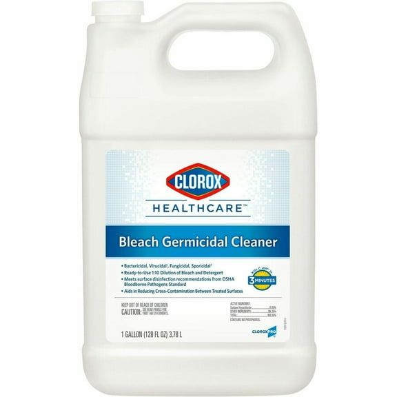 Clorox Healthcare Bleach Germicidal Cleaner Refill, 128 fl oz