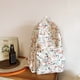 thumbnail image 5 of Mochila para Adolescentes Multifunción Informal Diaria Mujer Gran Capacidad Floral Con Múltiples Bolsillos Pana Correa Ajustable, 5 of 9