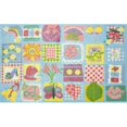 thumbnail image 1 of LA Rug TSC-247 3958 Supreme Collection Funky Girls Quilt Rug - 39 x 58 Inch, 1 of 1