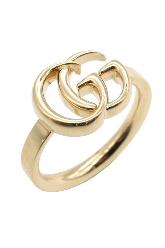 Pre-Owned Gucci GG Ring, 18K Yellow Gold, Men's and Women's, Gold