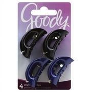 Goody Classic Small Curved Claw Clips, Colors May Vary 4 ea
