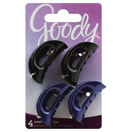 Goody Classic Small Curved Claw Clips, Colors May Vary 4 ea