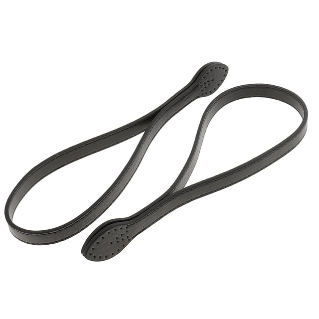 Asas de bolsa Zulema de cuero para bricolaje 2 piezas Negro