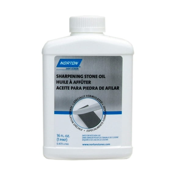 Norton Sharpening Stone Oil, Specially Formulated Pharmacopeia Grade Mineral Oil, 16oz