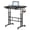 Black, variant on 24Inch Manual Height Adjustable Split Top Standing Desk on Wheels - Sit-Stand Workstation with Rolling Base, Space-Saving -Tier Suitable for Home Office, for Monitor & Walking Pad Desk, Separated Tie