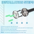 thumbnail image 4 of Uxcell 4 Pcs Stainless Steel Bathroom Towel Hooks, 2.9x0.7 Inch Heavy Duty Robe Coat Hooks Round Wall Mounted Hook with Screws for Bedroom Kitchen Closet Cabinet, Black, 4 of 7