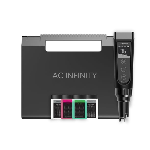 Kit de medidor hidropónico AC Infinity PRO digital de pH, EC y TDS
