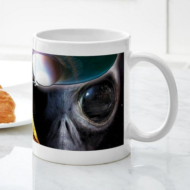 Cafepress - Ancient Aliens Mug - 11 oz Ceramic Mug - Novelty Coffee Tea Cup, Size: Small, White