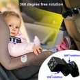 thumbnail image 3 of NIBOLOG Baby Car Monitor - High Resolution 360 Degree Rotation Night Vision Rearview Camera for Car Safety, 3 of 8