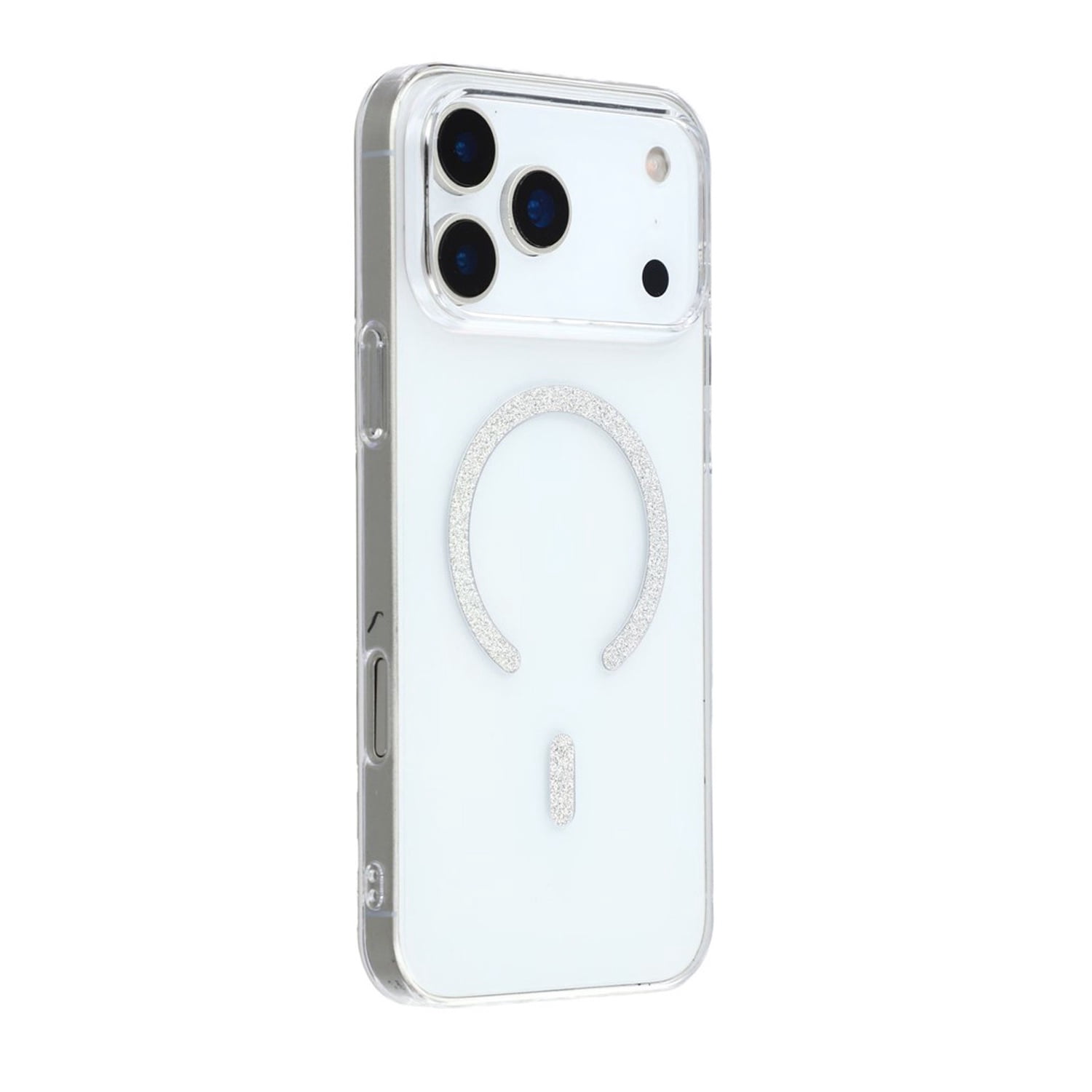 Transparent Bumper Case with MagSafe for iPhone 17 Pro Max - Silver