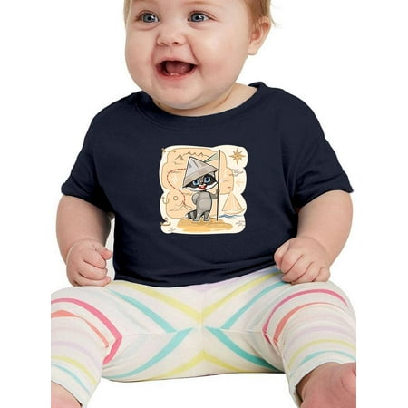 

Sailor Explorer Racoon Cute T-Shirt Infant -Image by Shutterstock 18 Months