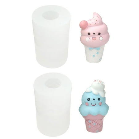 

Ice Cream Shaped Candle Mold Chocolate Fondant Silicone Molds