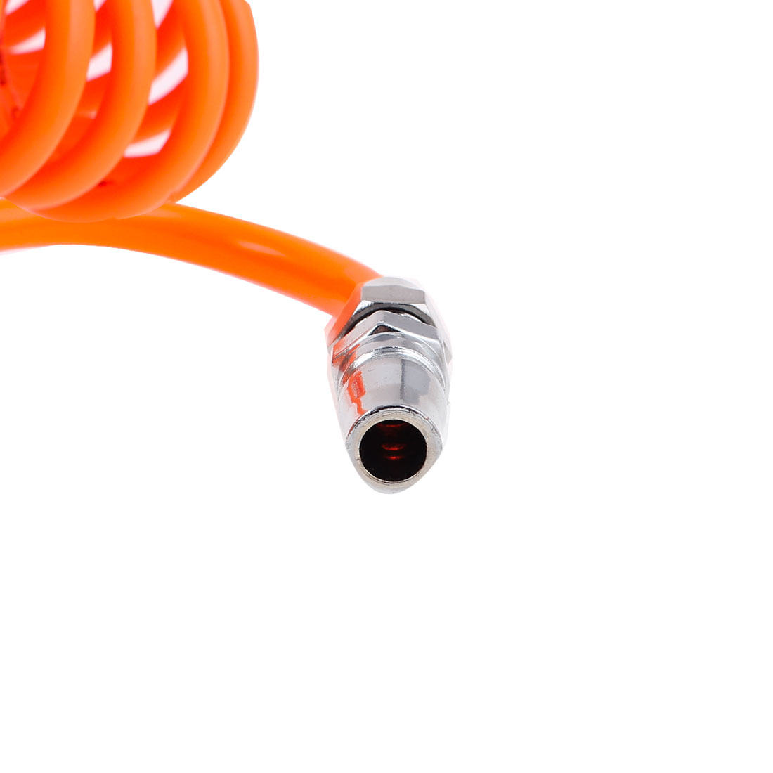 9 Meters Length 8mm x 5mm Polyurethane Coiled Air Hose Tubing Orange