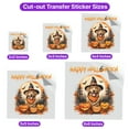 thumbnail image 5 of Happy Halloween Golden Retriever Witches Hat Pumpkin Carving Cutout Transfer Sticker Goldens Dog Lover Gifts Idea Transparent Decal Art Decor - 02019, 5 of 5