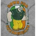 thumbnail image 2 of Bluto St Paddys Down For Shenanigans Men's Big & Tall Crewneck Graphic Tee Brisco Brands 4X, 2 of 3