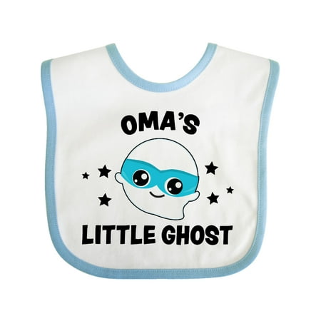 

Inktastic Cute Oma s Little Ghost with Stars Gift Baby Boy or Baby Girl Bib
