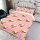 thumbnail image 3 of Aguacate Conjunto de sábanas temático, trío de piezas, cómodo y amigable con la piel, diseño único, regalo de decoración para el hogar para familiares, amigos y fans,135cm *200cm, 3 of 6