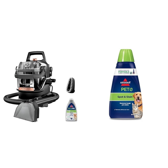 Paquete Bissell Little Green HydroSteam 3618 con fórmula para mascotas de 32 onzas