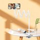thumbnail image 1 of Soporte para teléfono de cuello de cisne blanco, soporte para teléfono plegable con rotación de 360° ajustable para iPhone/Samsung/Huawei/Google Pixel y longitud total de 80 cm, 1 of 5