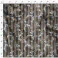 thumbnail image 4 of Soimoi Green Poly Georgette Fabric Clover Floral Printed Fabric 1 Yard 52 Inch Wide, 4 of 6