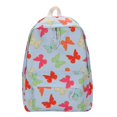 thumbnail image 1 of Butterflies Print Woman Backpack Large Capacity School Bags for Girls (White), 1 of 10