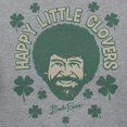 thumbnail image 3 of Bob Ross Happy Little Clovers St. Patrick's Day T-Shirt (Medium - Standard Fit, Athletic Heather), 3 of 4
