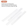 thumbnail image 3 of 100PCS Double Loop Spiral Binding Coil 9/16 Inch 34 Loop 3:1 Pitch 120 Sheet Capacity A4 Wire Binding Spines with 360 Degree Rotation Easy to Prepare Paper Storage, 3 of 7