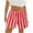 Watermelon Red, variant on Jalioing Women's Lounge Shorts Elastic Waist Striped Casual Shorts Summer Fashion Drawstring Beach Shorts