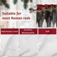 thumbnail image 7 of Black Red Christmas Valances for Windows, 42 x 18in, Winter Snowflakes Tree Xmas Garland Plaid Rod Pocket Kitchen Valance Curtain Light Filtering Window Treatments for Living Room Bedroom, 1 Panel, 7 of 7