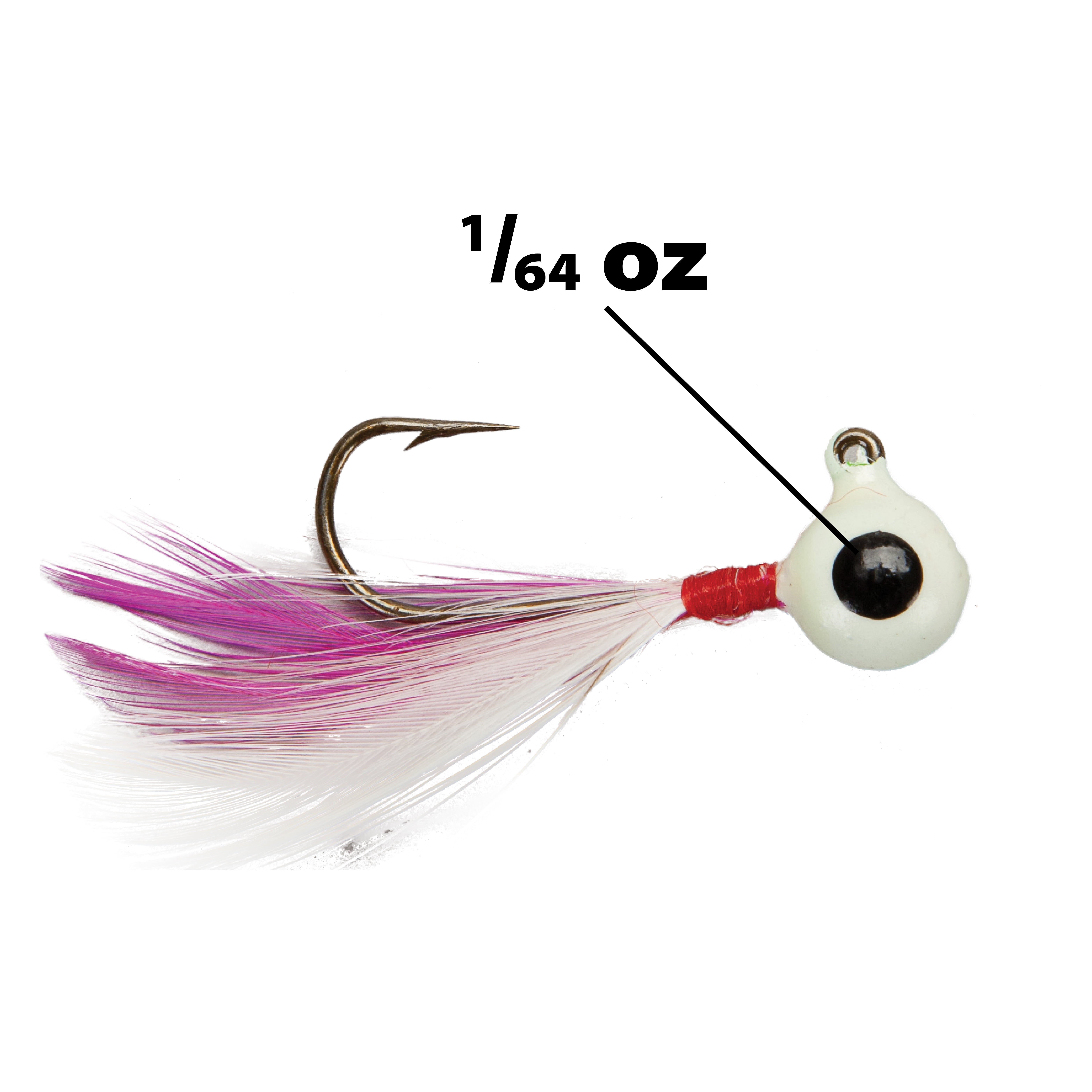 Lindy Little Nipper Jig Pink Glow 1/64 oz.