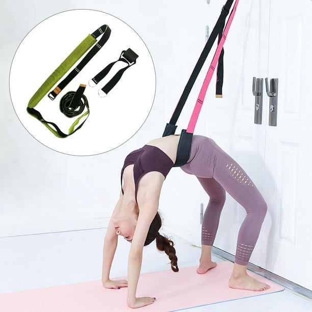 Leg Extension Strap Fitness Flexibility Trainer for Ballet Gymnastics green