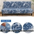 thumbnail image 2 of Dowbom Armless Futon Sofa Slipcover,Stretch Printed Sofa Bed Slipcover Full size Without Armrests Slipcover Non-slip Washable Soft Furniture Protector for Living Room-S(47"-59")-K, 2 of 8