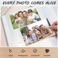 thumbnail image 3 of shiyou-Photo Album 4x6 with 300 Pockets and Writing Space, Linen Cover with Front Window Album Photo for Family, Wedding, Travel, Vacation Pictures (Gray), 3 of 4