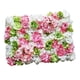 thumbnail image 2 of Panel de flores artificiales de seda rosa para pared, para Navidad, bodas y fiestas. Verde, 2 of 7