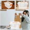 thumbnail image 3 of MIANGASTORE 5Pcs Clear Plastic Storage Boxes Multi-functional Household Cosmetics Organizer with Lid Handle, 3 of 7