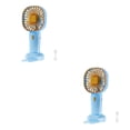 thumbnail image 2 of Mini Ventilador de Mano Bewildely Pantalla Digital Usb Recargable Refrigeración por Aire Larga Azul 2Conjunto, 2 of 6