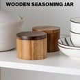 thumbnail image 2 of CIYISON Multifunctional Wood Salt Jar Seal Holders for Food Freshness in Kitchen, 2 of 13