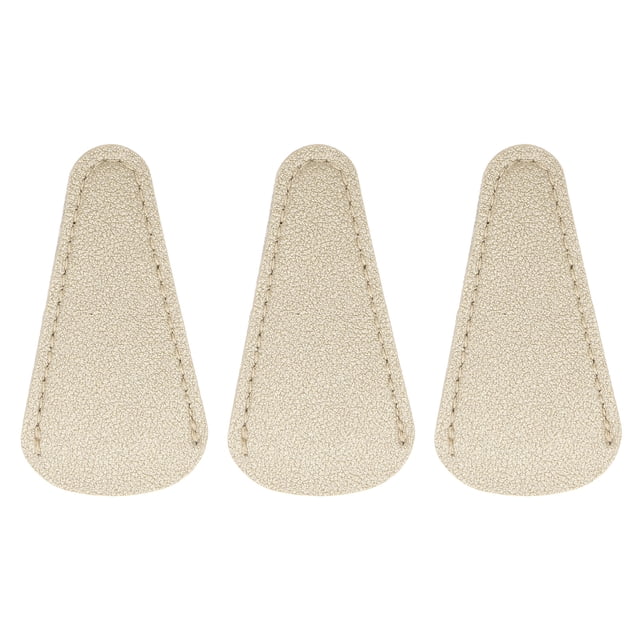 Uxcell 3 Pack Scissors Sheath, 2.9" x 1.5" Scissors Cover Protector PU Leather Portable Collect Bags for Eyebrow Trimming Beauty Tool Protection, Gold