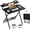 Black, variant on Folding Computer Desk with Adjustable Height, Foldable Table with Monitor Stand, Small Office Desk for Bedroom, Space Saving Desk for Home Office, Easy Assemble