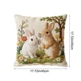 thumbnail image 3 of D 17.72 Inch Easter Throw Pillow Cover Cute Embroidery Pattern Decorative Pillowcase For Sofa Bedroom Living Room And Spring Holiday Home Decoration, 3 of 7