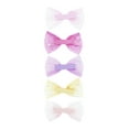 thumbnail image 3 of Wonder Nation Girls Glitter Mesh Bow Salon Clips, 5-Pack, Multi, 3 of 3