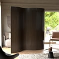 thumbnail image 2 of 7 ft. Tall Bamboo Wave Screen - Dark Mocha, 2 of 5