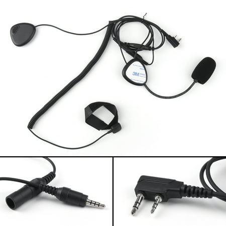 Motor Genic Finger PTT Motorcycle Helmet Headset MIC for Radio Kenwood Retevis TYT Baofeng