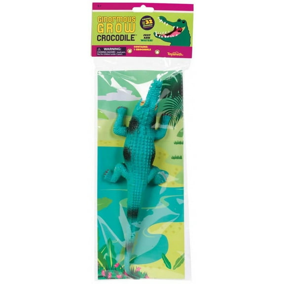 Toysmith Ginormous Grow Crocodile, Assorted Colors Multi-Colored