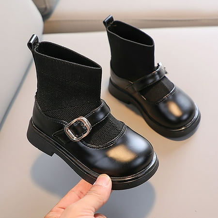 

Hunpta Boot For Toddler Girls Booties Little Kid Combat Shoes Short Boots Girls Ankle Boots