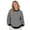Black, variant on Sweater for Women Stripe Open Back Contrast Color Loose Long Sleeve Tops Fall Winter Knit Blouse Daily Wear