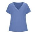 thumbnail image 4 of Otvok Womens Summer Fashion Short Sleeve Out Blouse Funny V-Neck T-Shirt, 4 of 6