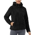 thumbnail image 2 of Pioneer Camp Women's Fuzzy Fleece Jacket Full Zip Up Lightweight Warm Soft Fleece Coat with hood for Spring Fall Winter, 2 of 5